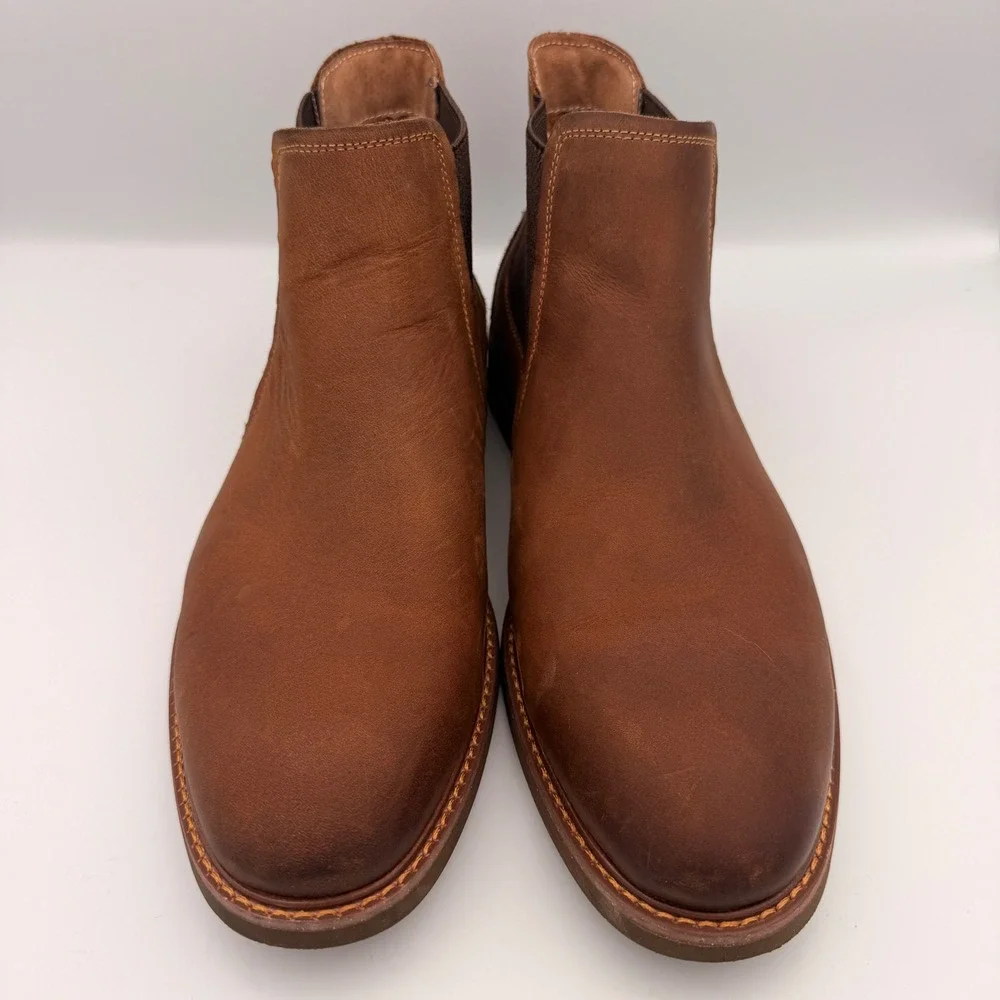 Florsheim Brown Chalet Plain Toe Chelsea Boot Size 9.5M